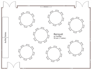 banquet style floor plan