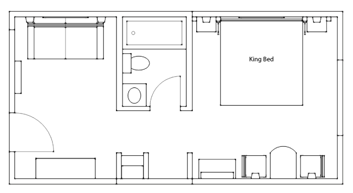King Suite Floor Plan King Suite Floor Plan