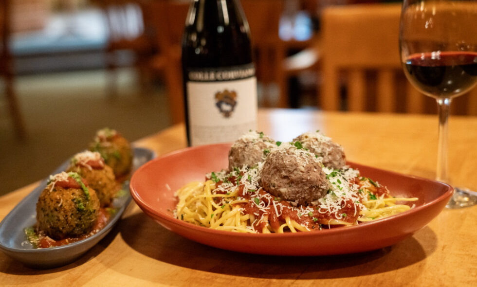 Meatball Pizza and Pasta Banff Restaurant for Italian food